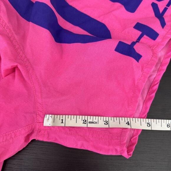 Vintage Gecko Hawaii Shorts Mens Medium Swim Trunks Surf Neon Graphic Lizard 90s - Picture 10 of 11